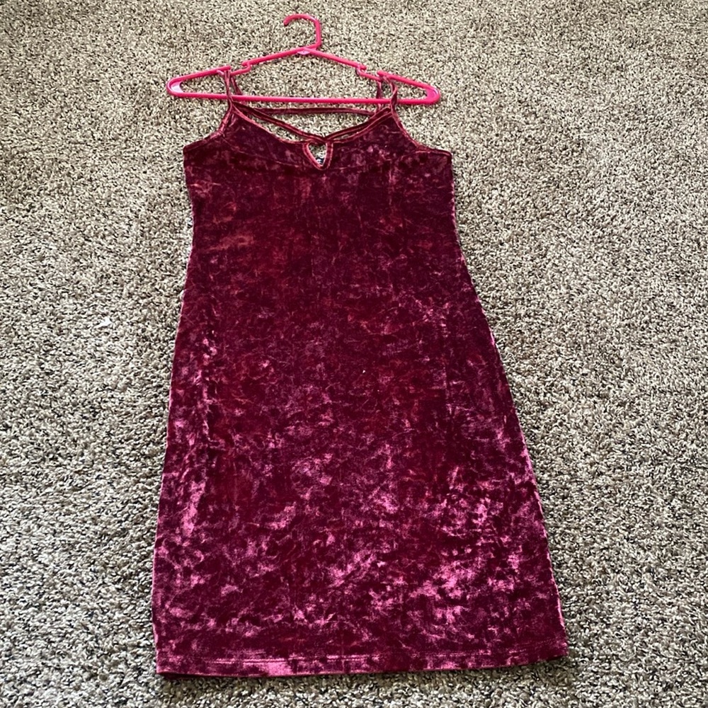 Velvet Maroon Dress